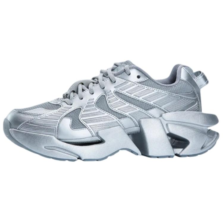 Fila Space Fashion Comfortable Low-Top Casual Shoes Men Sneakers Liquid-Silver F12M433119FSA