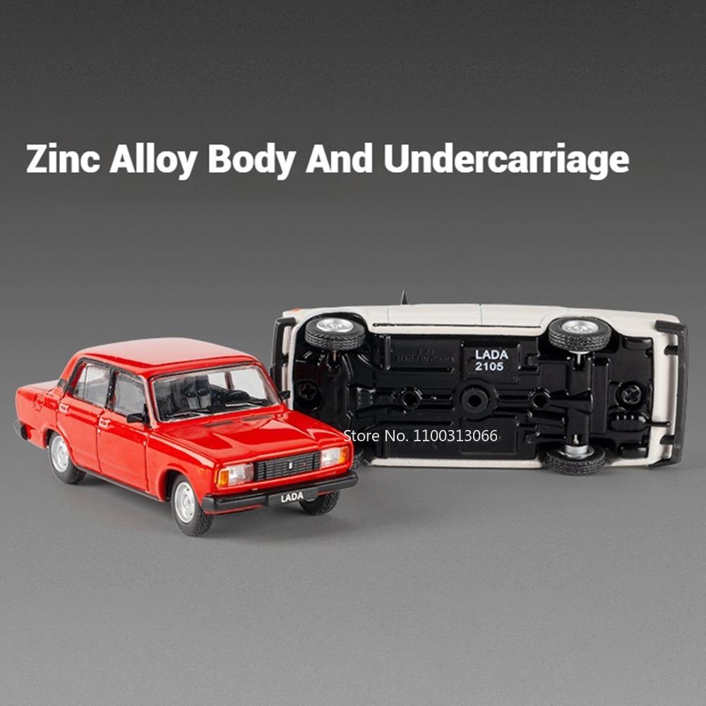 1:64 Alloy Diecasting Cars Toys Miniature Models ZIS-110 GAZ-12 ZIM LADA 2105 2101 Exquisite Interior Vehicles Model Ornaments