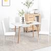 Set di 4 Sedie, Sedie da Pranzo, Sedie da Cucina, 41 cm x 50 cm x 97 cm, Bianco