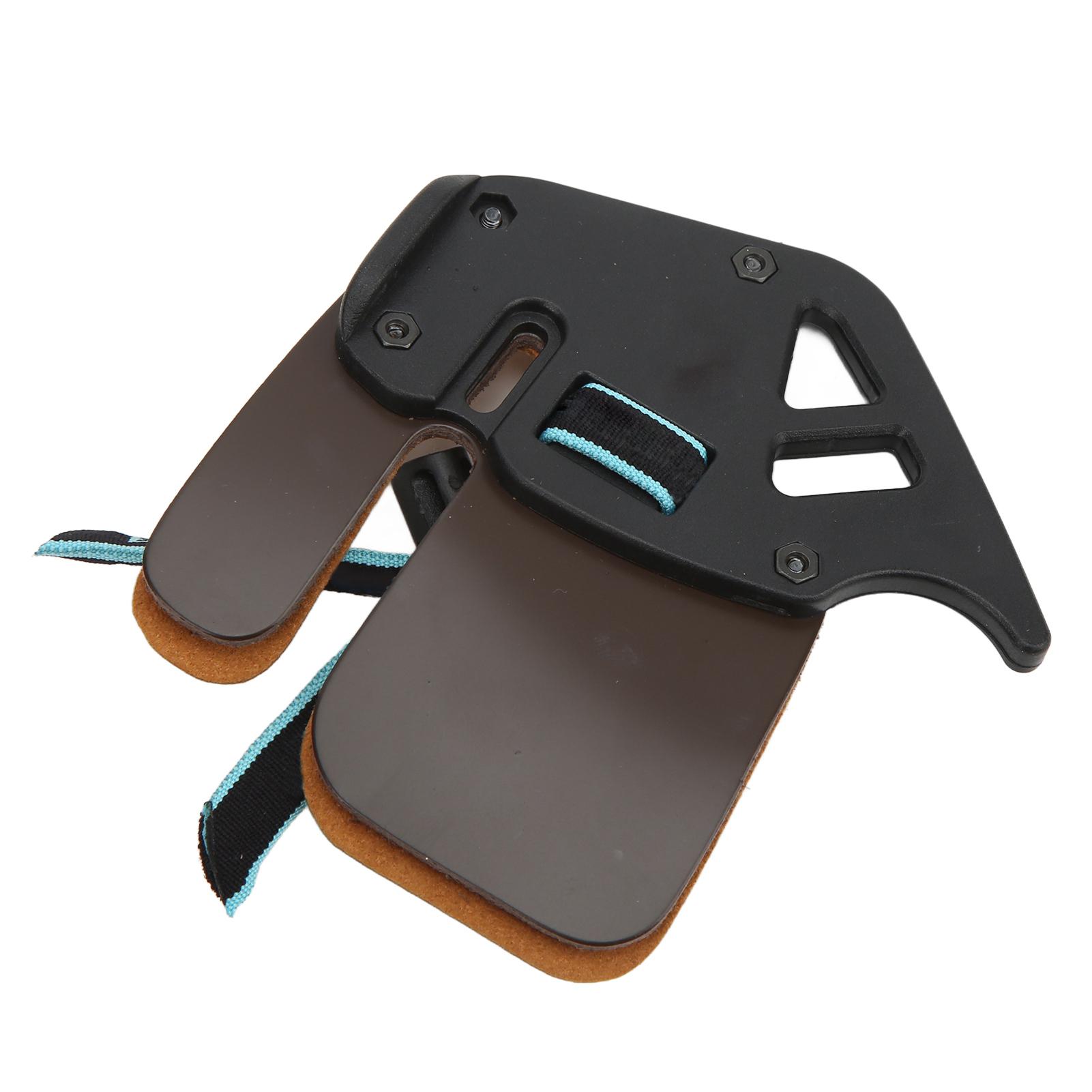 

Recurve Bow Finger Guard Leather Archery Finger Tabs Adjustable Protective Gear for Recurve Bow