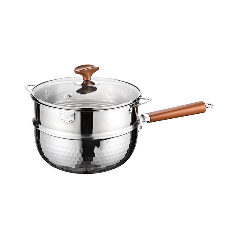 Hanyou 316L Stainless Steel Yukihira Soup Pot with Wooden Handle