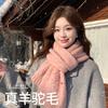 Including Knitted Scarves, Women's Autumn and Winter New Korean Version of Versatile High-end Sense Thickened Warm Student Scarf