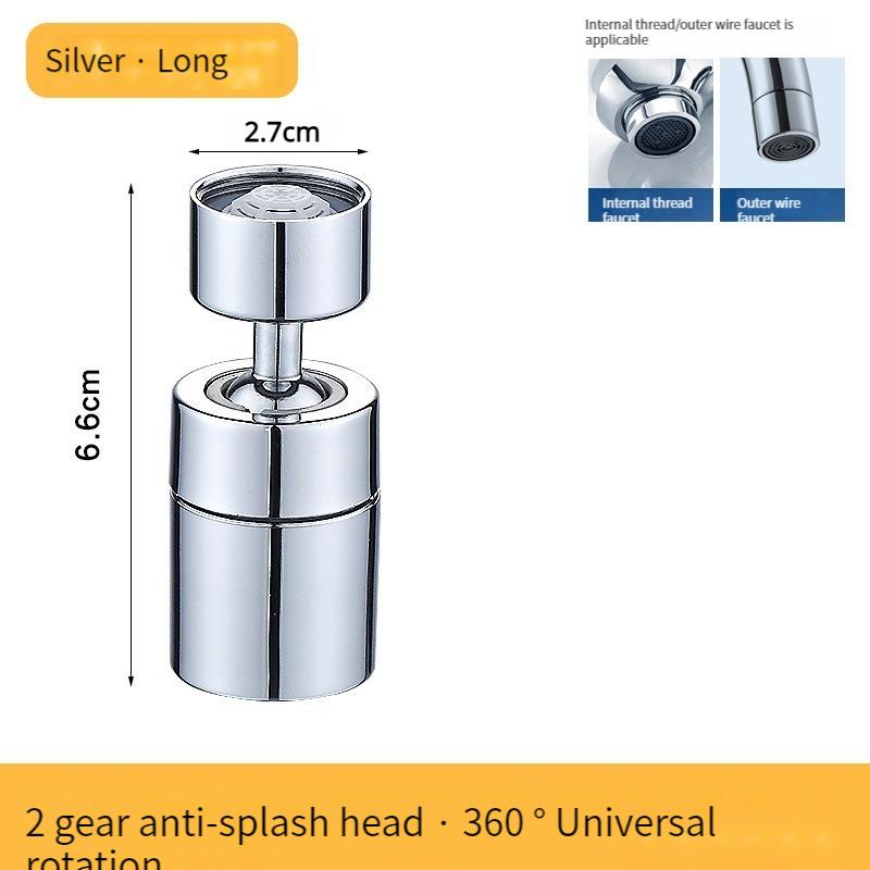 Kitchen Faucet Universal Anti-splash Universal Conversion Joint Washing Basin Bubbler Universal Rotatable Extender Water Nozzle