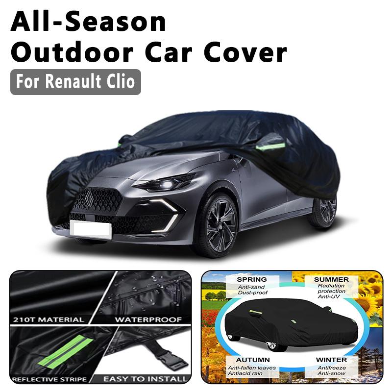 Car Cover for Renault Clio - Outdoor Full Protection, Waterproof Dustproof Heat-Resistant, All-Season Use Exterior Accessories
