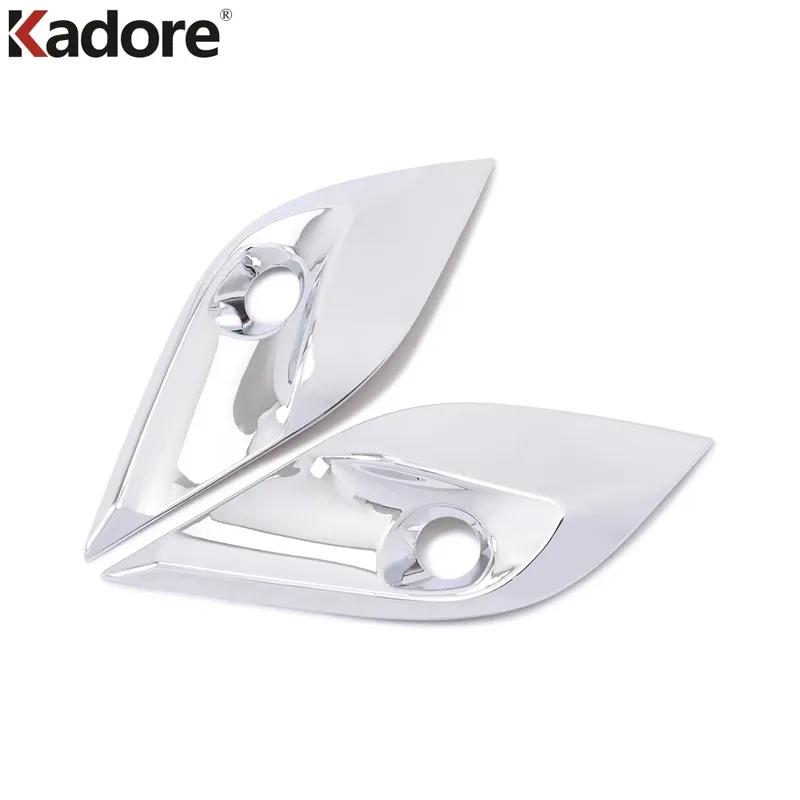 Car Front Fog Light Lamp Cover Trim For Mazda 6 Atenza 2017 2018 Chrome Head Foglight Foglamp Bezel Trims Exterior Accessories