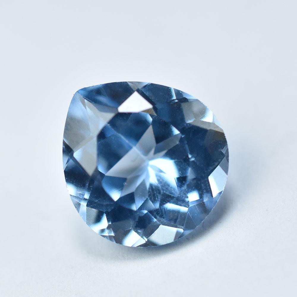 15.20 Ct Natural Blue Ceylon Sapphire Pear Cut Loose Gemstone For Gift