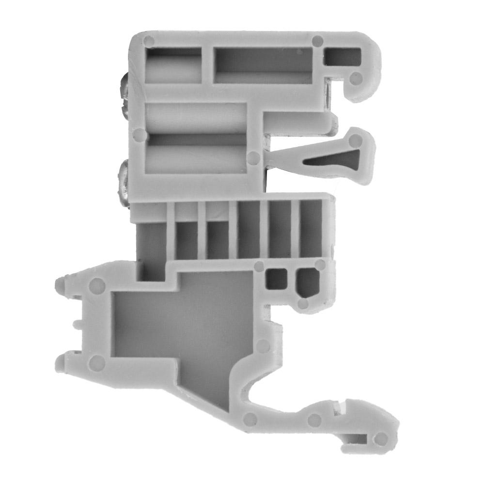 50pcs 35mm DIN Rail Terminal Block End Stopper Mounting Clips Gray (Model 12)