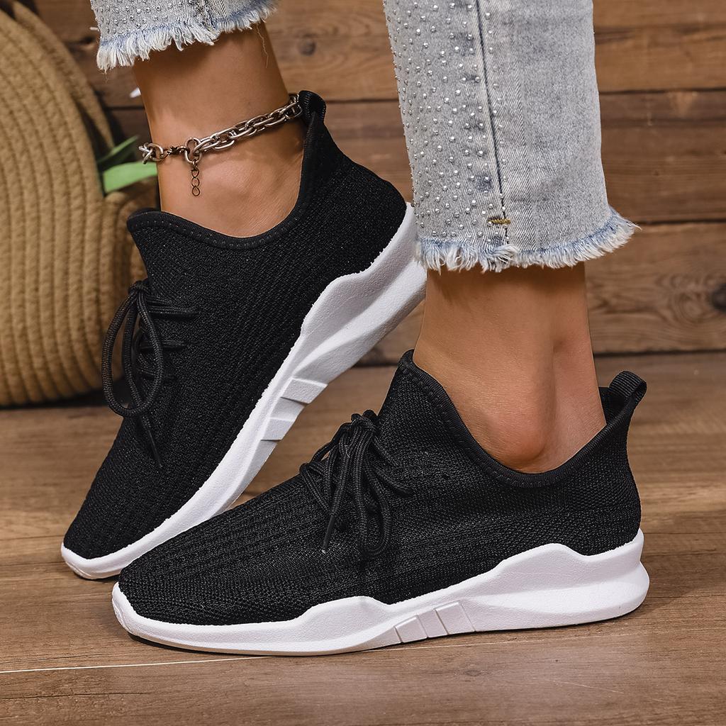 Fashion Women's Platform Non-slip Low-top Shoes Spring and Summer Mesh Breathable Casual Shoes Light and Comfortable Walking Sneakers.