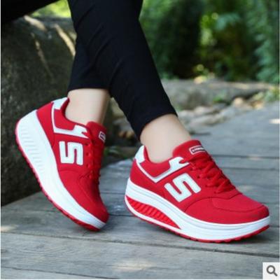 Ladies' Spring and Autumn Leather Swinging Shoes and Sports Shoes