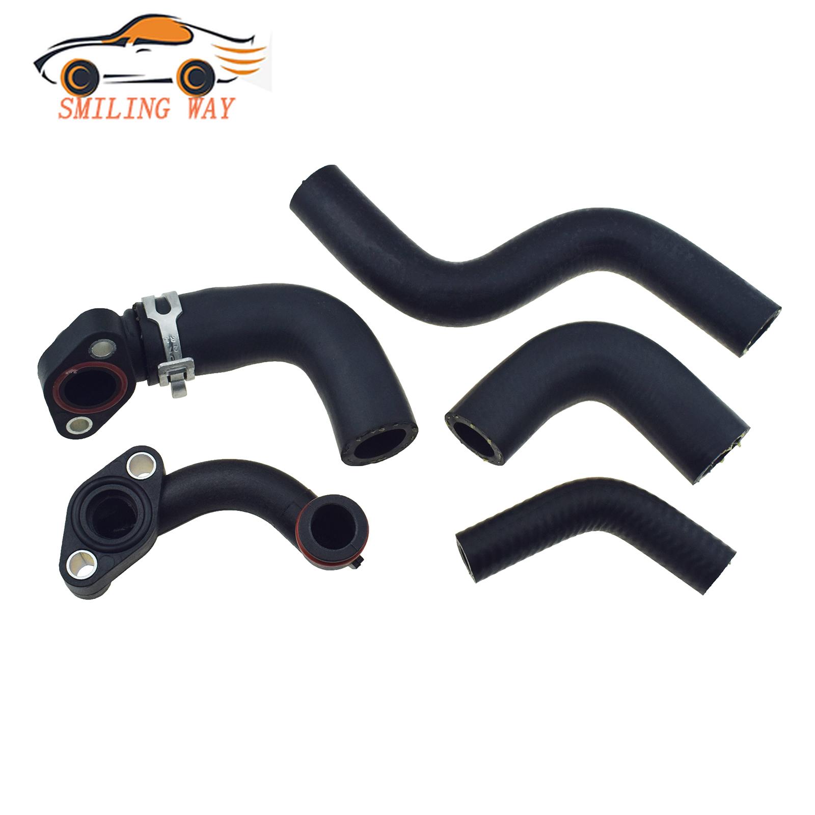 Nuovo Set Tubi Flessibili per Tubo Liquido di Raffreddamento Motore 1 / 5 PZ Gomma Per Jeep Grand Cherokee 68147604AA,68211200AC,68252326AF,68253365AA