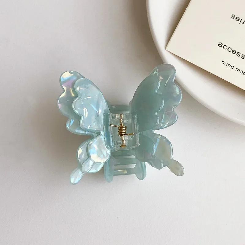 New Fairy Butterfly Hair Claw Acetate Claw Clip Sweet Crab Hair Clip Princess Hairpin Hair Accessories for Women Girls