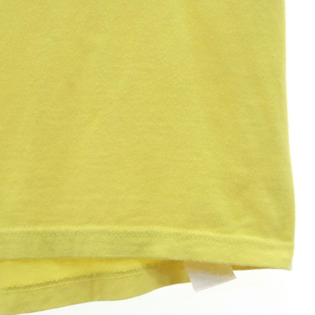 STUSSY Back print Long sleeve T-shirt L yellow Ron T Men's Used