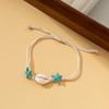 Sea Series Starfish Beaded Bracelet Ornaments Shell Beaded Handstring Turtle Woven Bracelet  Girls