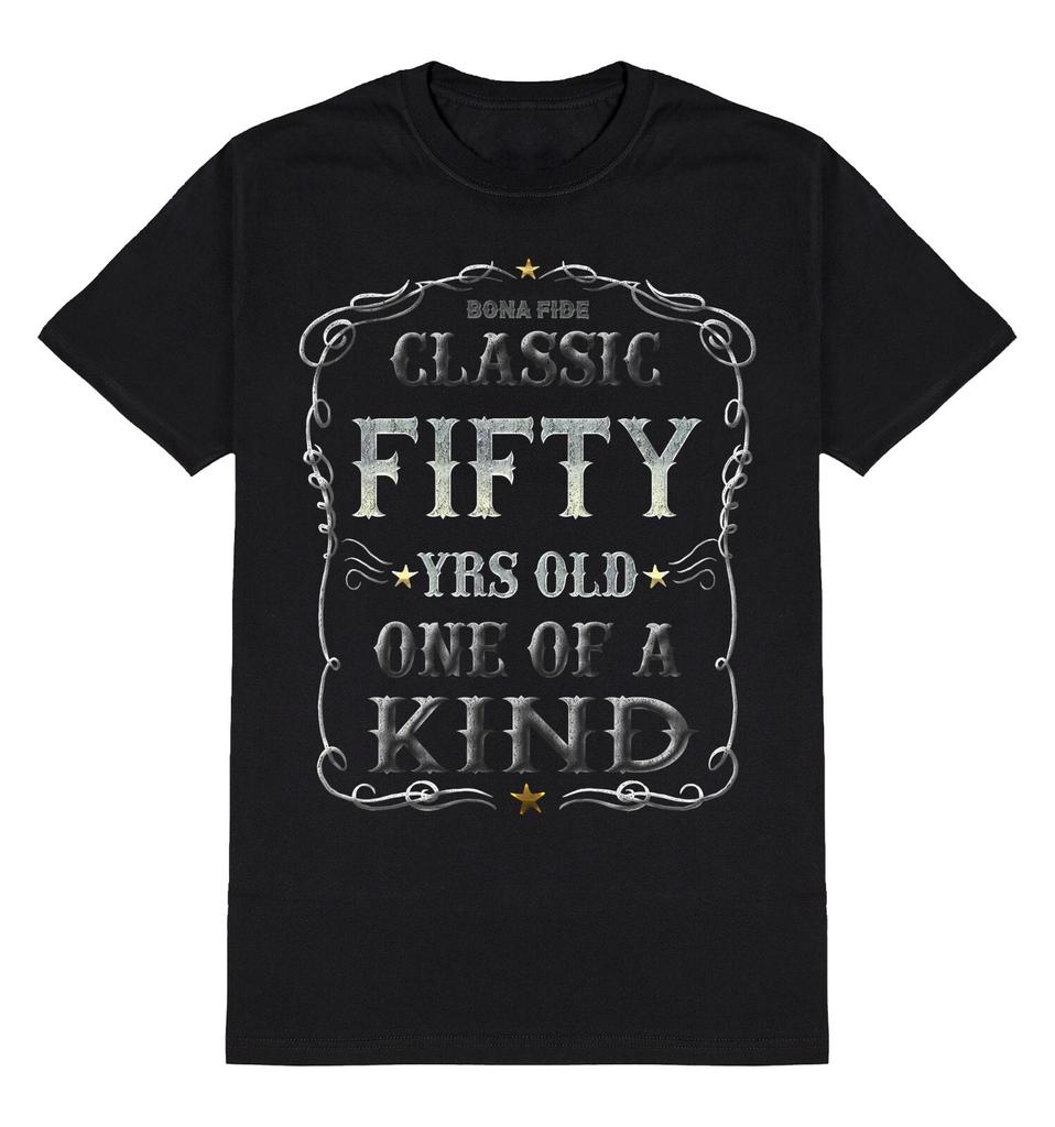 Classic Fifty Yrs One Of A Kind T-Shirt Mens 50th Birthday Gift 50 Years Old Tee