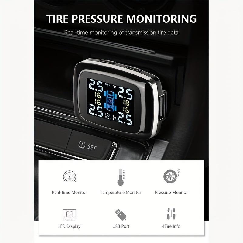 Sistem de monitorizare a presiunii în anvelope TPMS solar fără fir Sistem de monitorizare a presiunii în anvelope Alimentare Afișare reglabilă Unghi de afișare Tensiunea mașinii Afișare în timp real