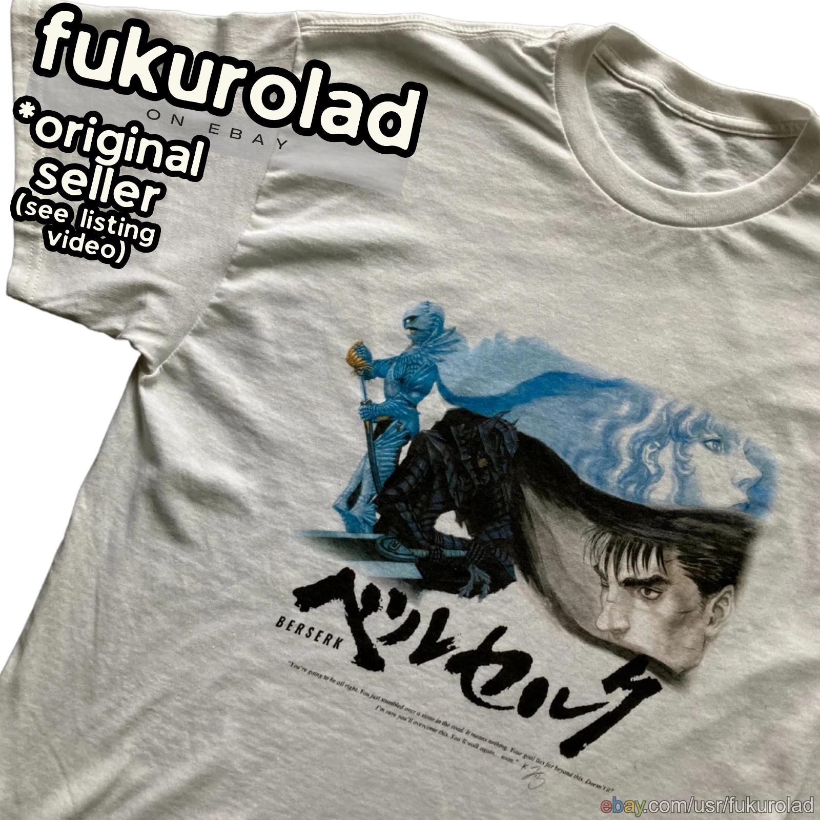 BERSERK GUTS MANGA ANIME UNISEX t shirt griffith - high quality print HAWKxWOLF M