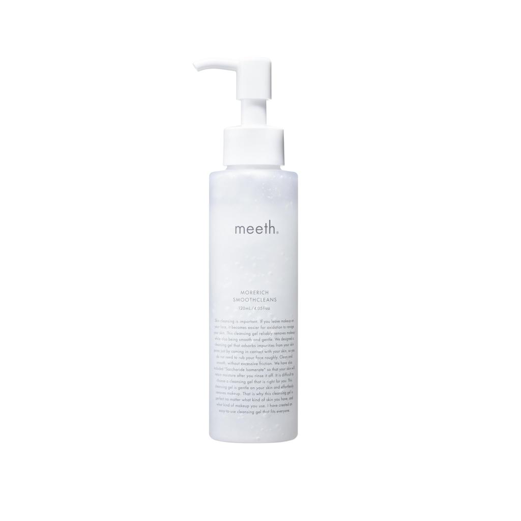 meeth More Rich Smooth Cleanse 120mL Extensions (Cleansing/Makeup Remover) [Sensitive Skin/Makeup Remover/Gel/Keratin/Kurozumi/Sebum/Pore Care/Eyelash