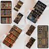 Vintage Buch Bibliothek Bücherregal Handyhülle für Samsung Galaxy S26 Ultra S25 S24 S23 S22 S21 S20 Note10 Hülle