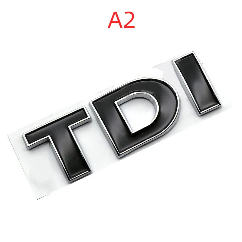 3D Metal TDI Letters Emblem Badge Sticker Decals
