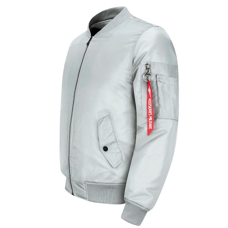 Plus Size Men's and Women's Sport Bomber Jacket with Stand Collar - MA01