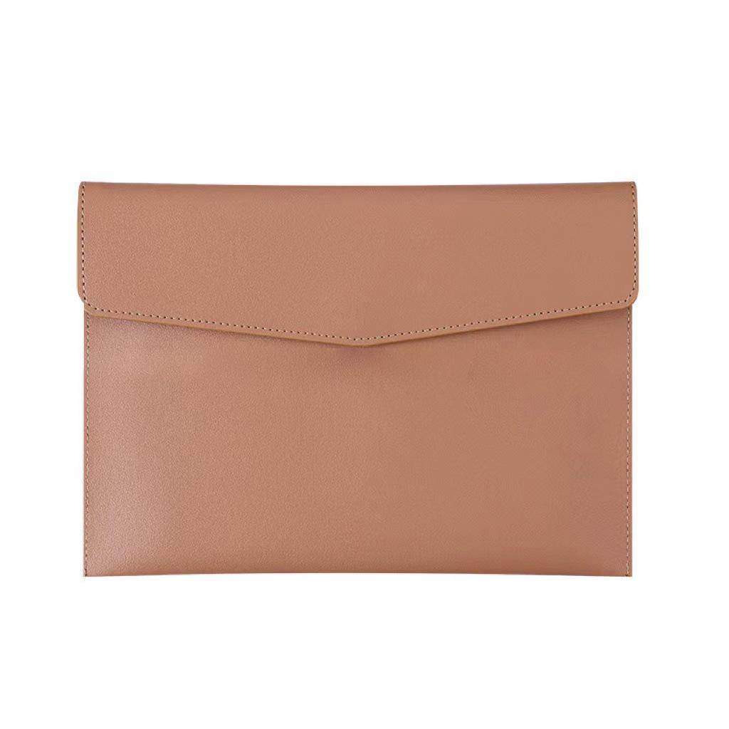 Borsa Grande Capacità A4 in Pelle per Documenti - Cartella Impermeabile e Ispessita con Logo Personalizzato.
