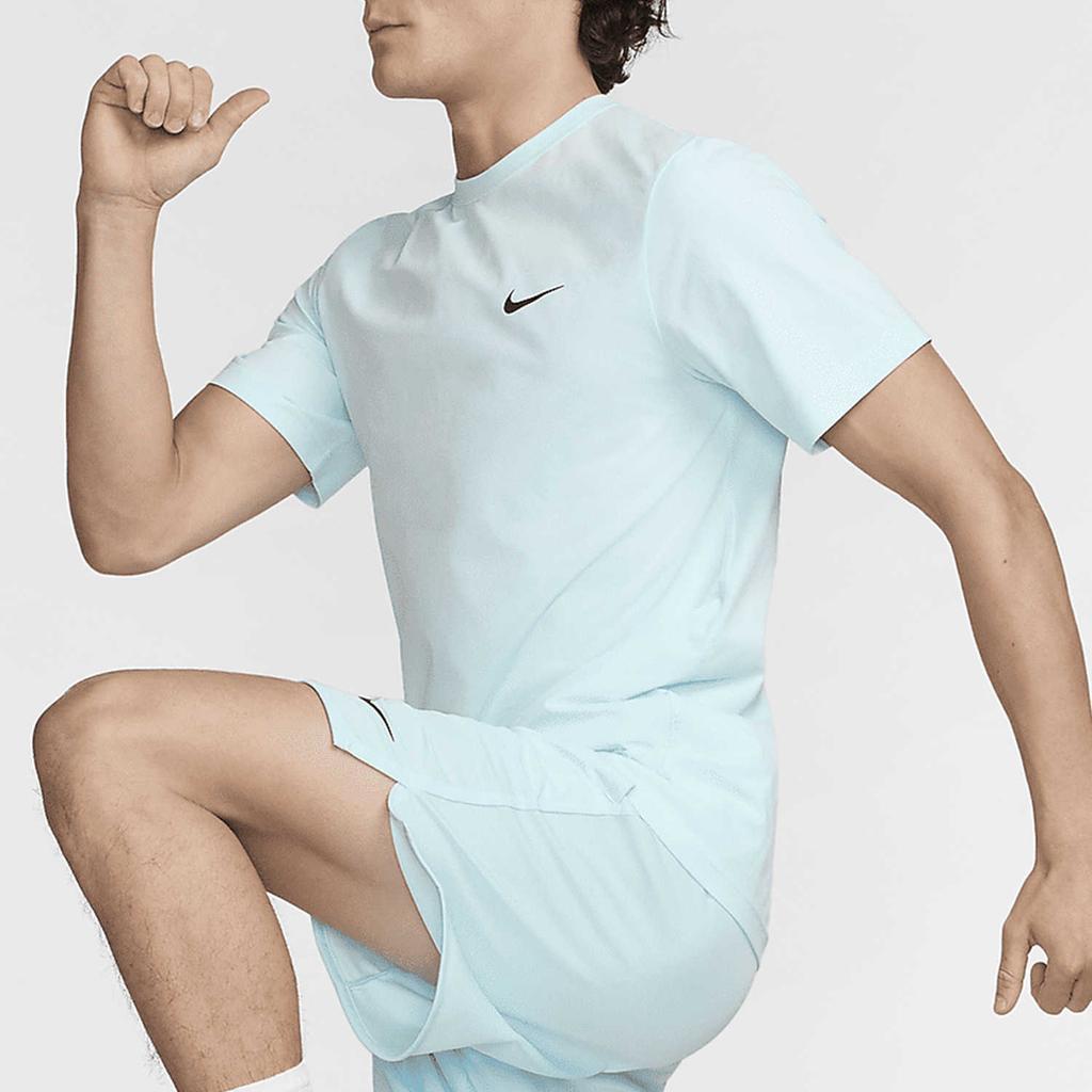 Nike Solid Color Crew Neck Short Sleeve T-Shirt Men Tops Mint-Blue DV9840-474