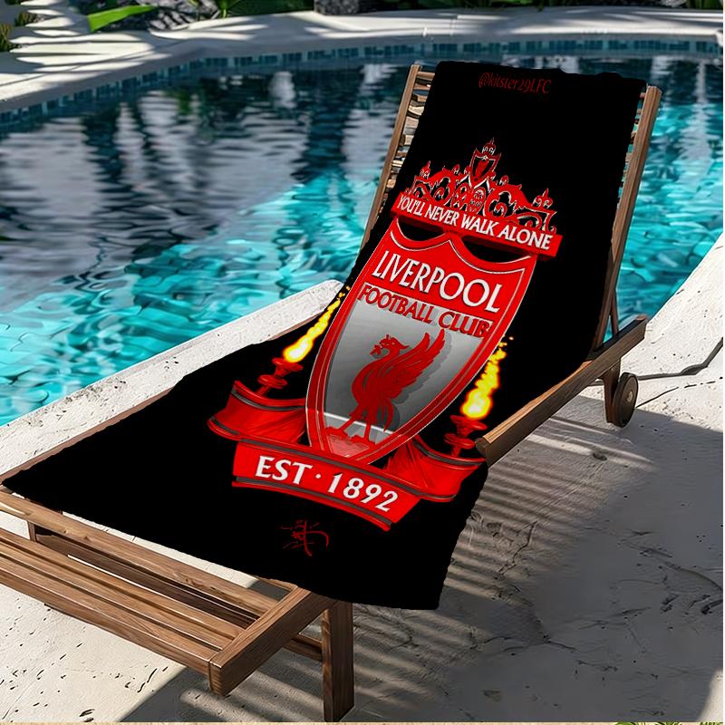Liverpool F.C Print Beach Towel, Versatile Lightweight Absorbent Beach Towel for Pool Surf Yoga Bathroom, Perfect Birthday Holiday Gift