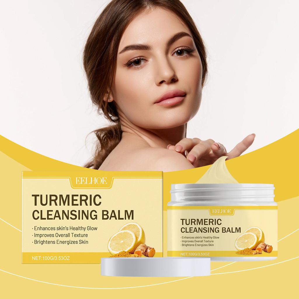 Eelhoe Ginger Lemon Cleansing Balm Gentle Refreshing Makeup Remover For Face And Eyes 100g