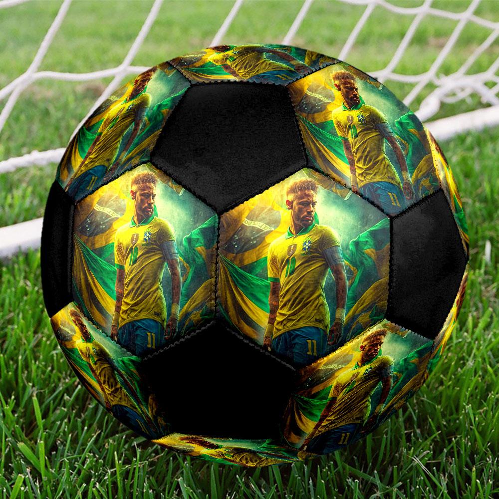 1 Stück Neymar Fußball Größe 5 Hallenfußball Mode Bunt Hinterhofspiel - Großartig für Sportfans Geschenk HE44