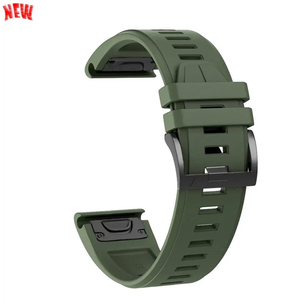 Cinturino in Silicone da 26mm 22mm Per Garmin Fenix 8 E 7 7X Pro 5 5X Plus 6 6X Pro Epix Gen 2 Cinturino Tactix 8 7/Enduro 3 Braccialetto QuickFit