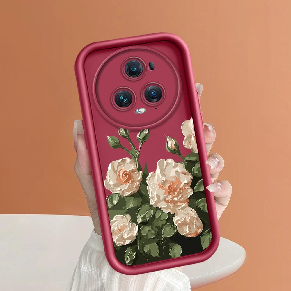 Model de imprimare cu scară pătrată din silicon moale Carcasă pentru telefon Capacă completă Cameră cu protecție antișoc Carcasă din cauciuc pentru Huawei Honor