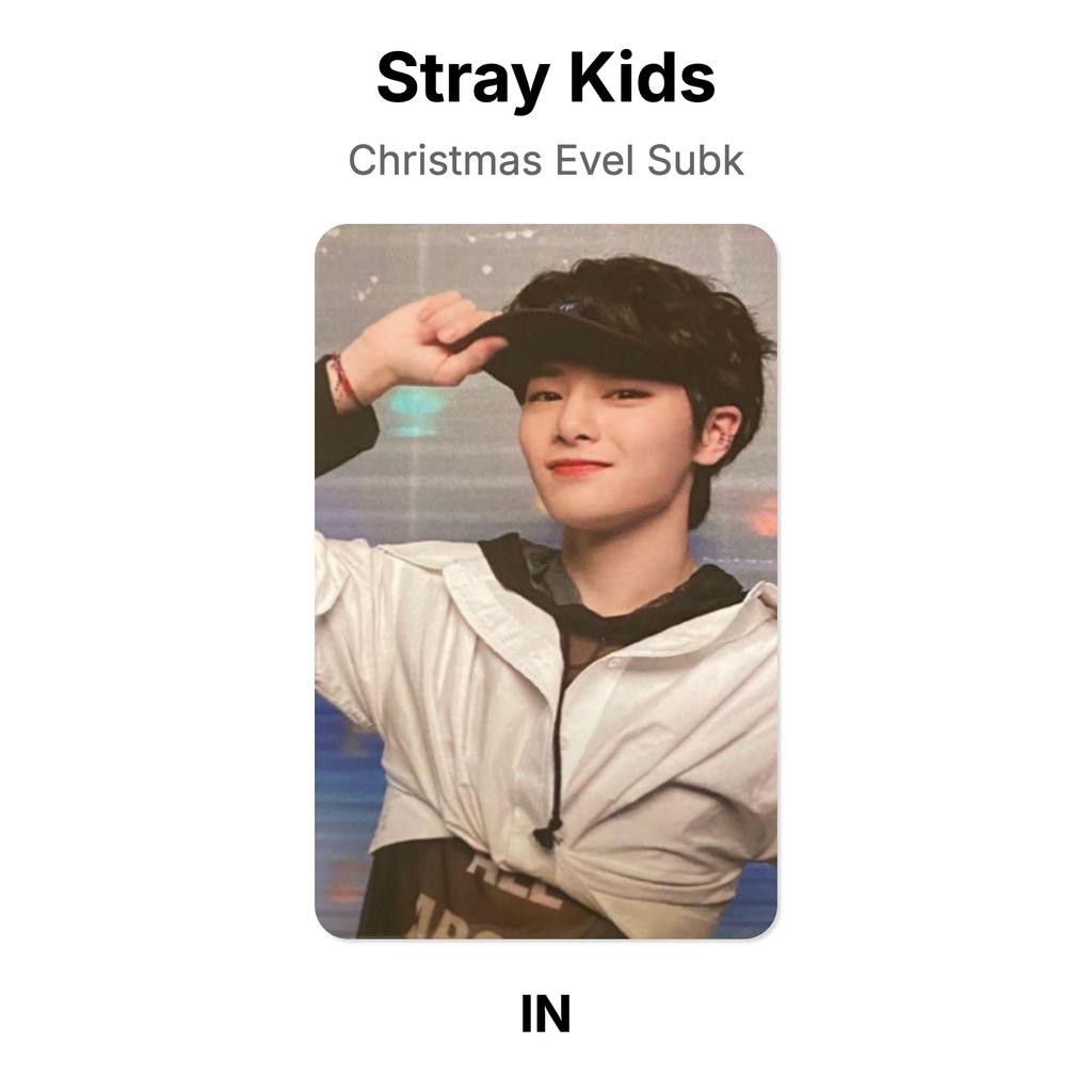 Stray Kids Christmas Evel Subk Official Photocard