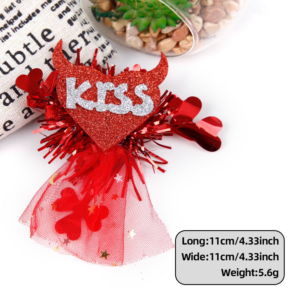 Hairpin Headdress for Valentine's Day, Holiday Party Decoration, Romantic Atmosphere, Love