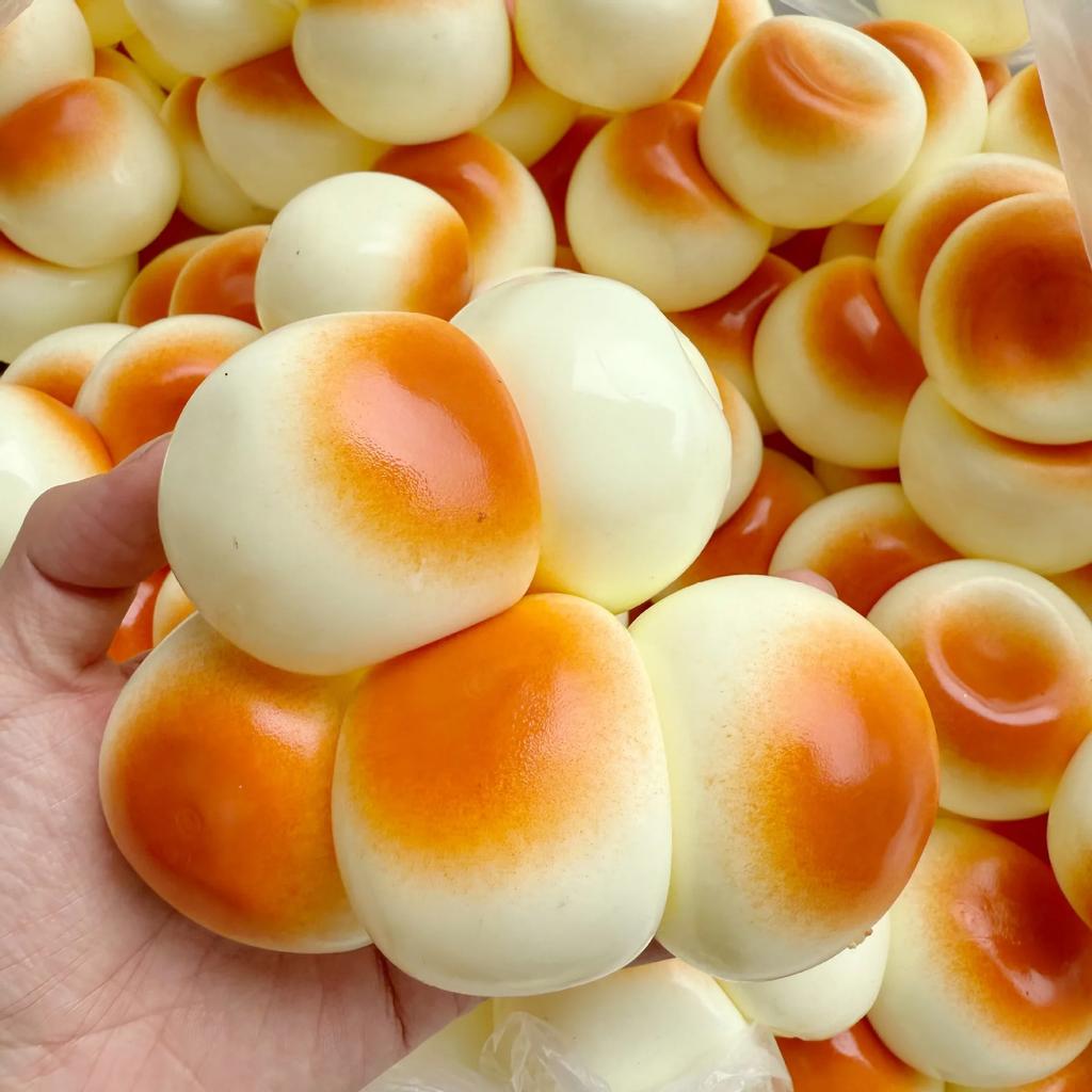 Handmade Simulation Toast Bun Squishies Ultra Thin Air Shell Maltose Soft Squeeze Stress Soothing Viral Xiaohongshu Fidget Toy
