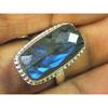 Natural Labradorite 925 Sterling Silver Octagon Handmade Vintage Ring US-7 MK-70