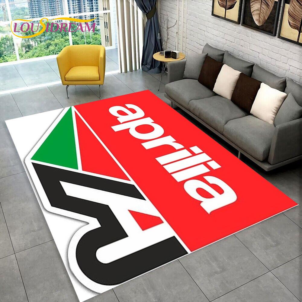 

HD Aprilia Racing Motorcycle Logo Carpet Rug for Home Living Room Bedroom Sofa Doormat Decor,kid Area Rug Non-slip Floor Mat 3D 40x60cm