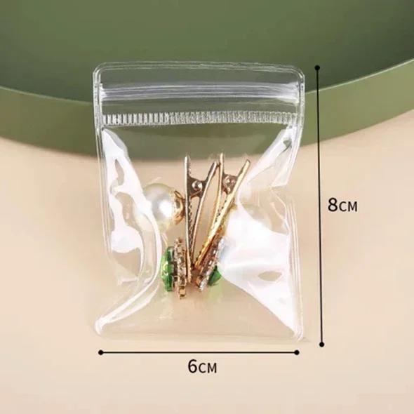 10/50Pcs Transparent PVC Bijuterii Organizator Pungi Pungi Anti-oxidare Cercei Pandantiv Colier Brățară Depozitare Suport Cutie