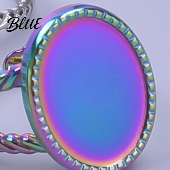 Round Metal Ring Base Stainless Steel Adjustable Blank Cabochon DIY