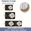 1Pcs Anti Fatigue Kitchen Rugs, Minimalist Camellia Print Waterproof Non-Slip Thick Cushioned Kitchen Mat Heavy Duty Comfort Standing Mat for Kitchen