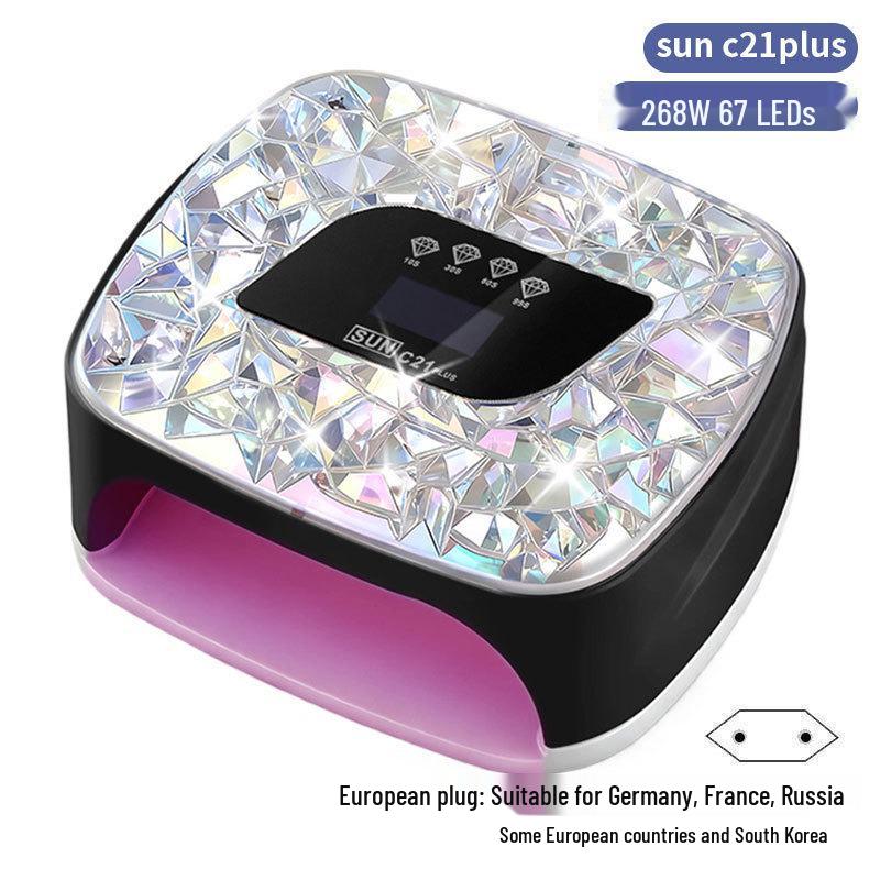 256W High Power UV/LED Dual Light Nail Curing Lamp
