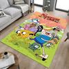Adventure Time Friendship Carpet For Playroom Bedroom Living Room Sofa Home Decorkids Game Area Rug Nonslip Floor Mat