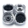 1/14 Scale Trailer RC Rock Crawler Wheel Rims, Aluminum Beadlock Wheel Hubs for Tamiya Trucks (4pcs)
