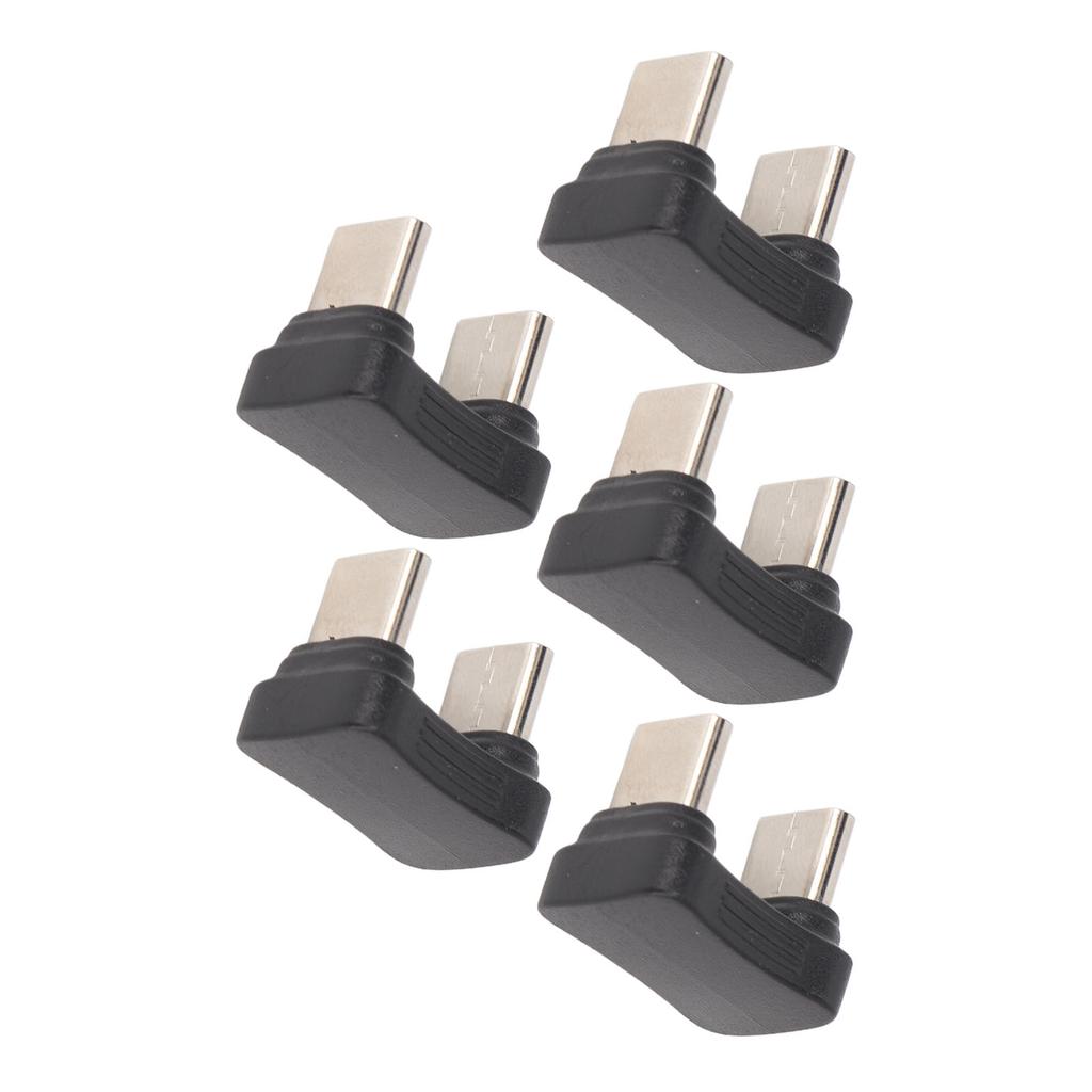 5 ks Adaptér typu C ve tvaru U samec-samec 65W PD rychlé nabíjení 480 Mb/s Adaptér typu C pro mobil