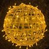 New Year 20/28CM Festoon Rattan Ball Light LED 220V Christmas Tree Light String Rattan Ball Garden Decor Hanging Lamp Tree
