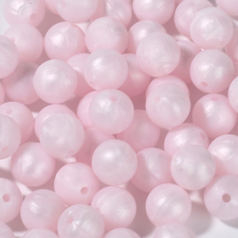 50Pc 12mm 19Color Silicone Round Bead Food Grade Teether Chew Bead For Handmade Baby Pacifier Chain DIY Jewelry Making Accessory
