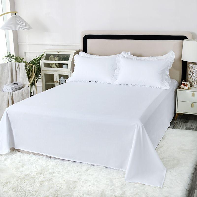 2 pièces Taie d'oreiller Style Princesse à pois Housse d'oreiller pour literie Filles Adultes Enfants Taies d'oreiller rayées Blanches 48X74 cm 40X60 cm