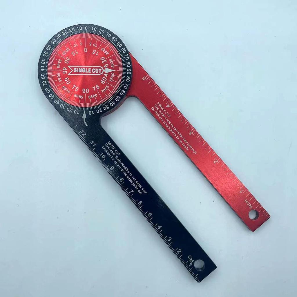 Industrial Grade 360 Horizontal Angle Gauge Protractor for Woodworking & Router Tools Miter Saw & Drill Locator