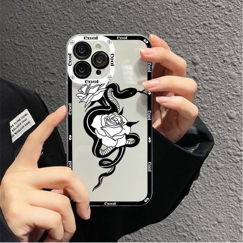 Snake Flower Snake Painting Phone Case for iPhone 11 12 13 Mini Pro Max 14 Pro Max Case shell
