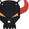 Spooky Lawn Statue Apparel Halloween Porch Goose Bib, Felt Decorative Bandana Ghost Spider Bat Soft Bib Skull Outdoor Yard Accessory for Garden