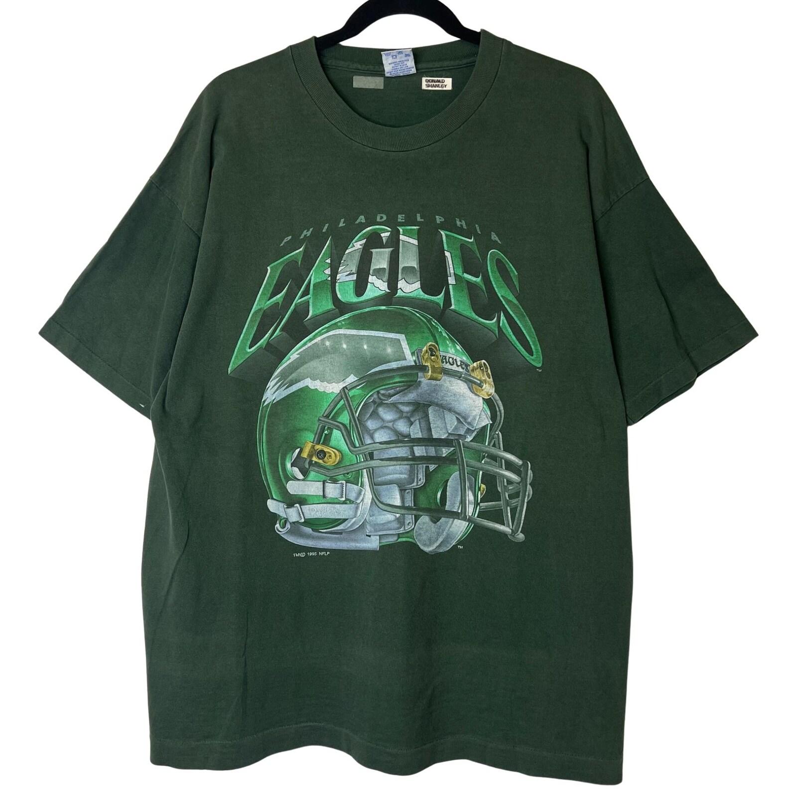 1995 Philadelphia Eagles Salem NFL Helmet T shirt Sz L (B2437) 3XL